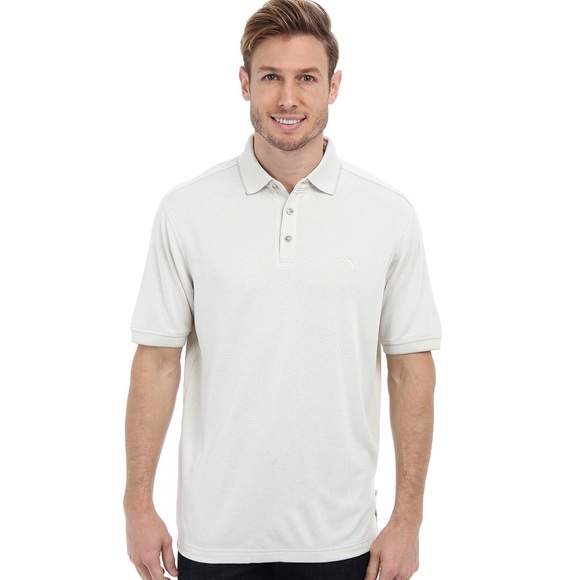 Tommy Bahama Other - Tommy Bahama All Squared Eggshell Polo Shirt